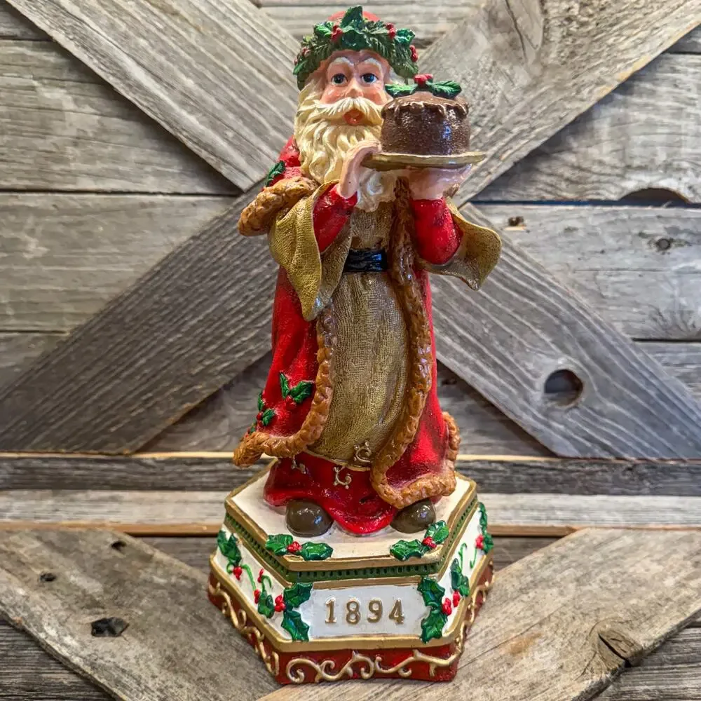 Vintage Visions of Santa 1894 Victorian Cake Figurine Home for Holidays 10